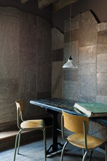 Protect and Conserve - Photo 3 of 3 - In a corner of the warehouse, the Heathrow limestone clads the walls.