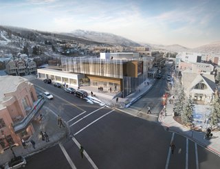 Sparano Mooney is the only Utah firm to have made the final five, and the love of local materials is on display here. The long logs not only echo the timber on the nearby mountains, but the ghostly image of white aspens are etched onto the glass facade.
