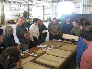 Building a Zero-Energy Community: Part 9 - Photo 2 of 6 - Visiting local Green Tree Mill with FSC President Corey Brinkema. Green Tree supplies both FSC and urban salvage wood products.