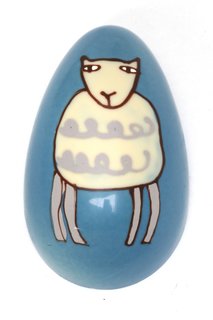 The Lamb egg, which retails for 35 pounds, is filled with handmade chocolates, ganaches and chocolate squares.