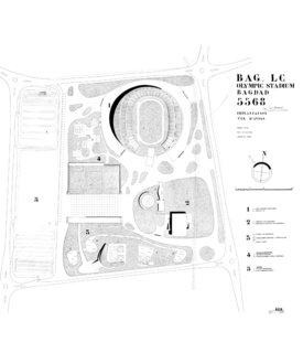 Mid-century greats like Le Corbusier, Wright, Sert, Gropius, Aalto and Gio Ponti were invited by King Faisal II in the 1950s to participate in the remaking of Baghdad’s modern image. Baghdad was back then a place of development, as the young King Faisal II—educated at Harrow in England and crowned in Iraq at 18—began to invest oil revenues from petroleum exports into infrastructure projects that would put the capital city back on the map. His short-lived reign as an idealistic teenage monarch may not have left much for the history books, but he did succeed in bringing in some of the world’s greatest architects to contribute to Baghdad’s urban plan.