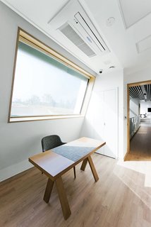 Modern Green Concept House in South Korea - Photo 4 of 10 - Just VentingThough a tight thermal envelope is critical to the E+ Home’s sustainability, Kolon’s heat recovery ventilation and air filtration systems (above the desk) help ease the load.