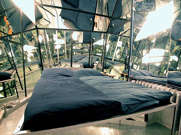 Propeller Island Hotel, Berlin - Photo 3 of 9 - One of the original Propeller Island rooms, the Mirror Room is designed to make you feel as though you are inside a kaleidoscope. The room comes with an unusual tagline, "Warning: very sexy."