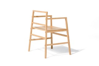 Yota Kakuda’s Tenon chair is assembled without the use of screws or nails.