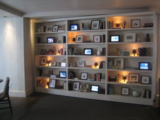 Just opposite the reception desk is this wall. Rather an ordinary thing, until...