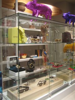 I've been to a few hotels now that pride themselves on their hip, design-forward shops. The one at the Modern is no different, with goods ranging from watches to shades to housewares to bikinis to (be still the architecture fan's heart) a Shigeru Ban monograph.
