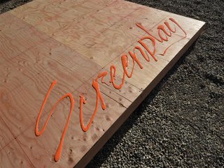 A little fun with orange paint.