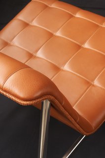 Mid-Century Remastered - Photo 3 of 3 - Stitched-leather detail of the new CP Lounge chair.