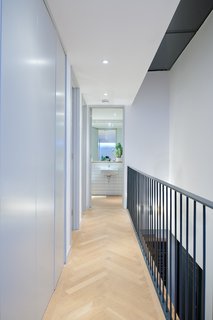 Upstairs is the master bedroom and bath, plus a study for Tyler's boyfriend, Chris Brown, who works as a consultant for humanitarian NGOs.