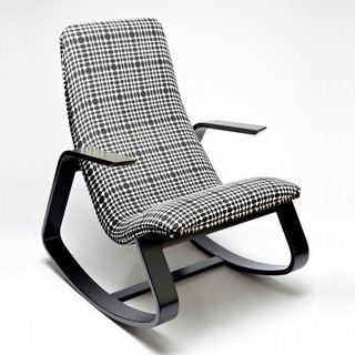 Rapson Rockers: A Classic is Reborn - Photo 3 of 4 - Here's the rocker covered in Verner Panton–designed fabric.