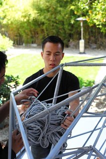 The Making of Screenplay: Part 9 - Photo 5 of 7 - Managing large bundles of rope while looping has become one of the challenges of this process. Photo by Clifford Ho.