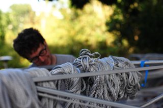 The Making of Screenplay: Part 10 - Photo 2 of 8 - Managing 25 bundles of rope per bay. Photo by Clifford Ho.