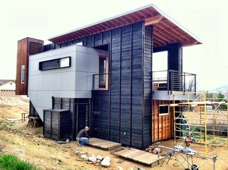 The 510 Cabin is one of Leggitt's designs, executed with the help of student apprentices.