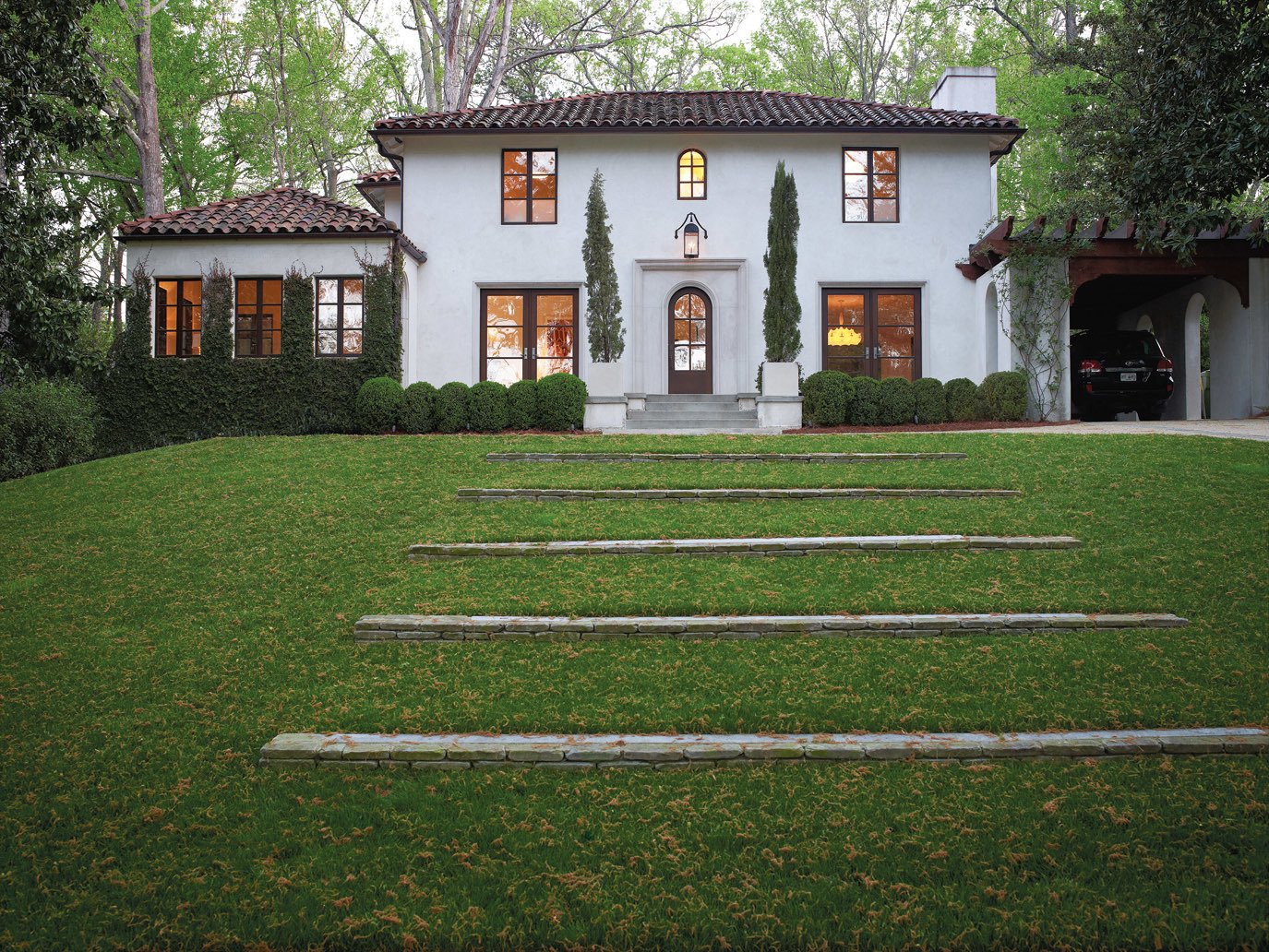 The family?s 1920s Mediterranean-style manse is an eclectic example of the architecture found in Atlanta?s elegant Buckhead neighborhood.