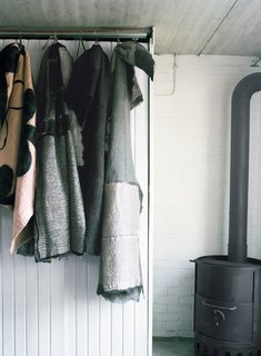 After initially selling her wares—pouffes, pillows, lampshades, rugs, throws—at the craft shop at Royal Tichelaar Makkum, the oldest ceramics company in the Netherlands, Leen now offers her pieces exclusively through her website and out of her studio, under the label Poetryworld.