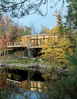 Editor's Picks: 5 Groundbreaking Prefab and Modular Homes - Photo 5 of 5 - Retirees Dr. Mary Ellen Kennedy and Robert Dault tasked architect Charlie Lazor with bringing a prefabricated 2,100-square-foot home to their lakeside property, located in one of rural Ontario’s unorganized territories.
