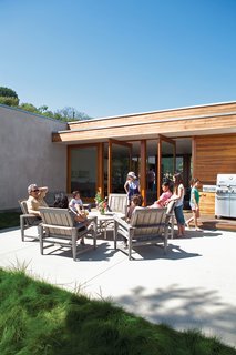 Gatherings at the house tend toward the casual, with kid-friendly hangouts on the back patio.