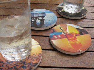 Images are printed by an American manufacturer on a sandstone aggregate.