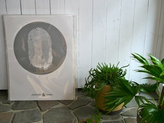 The poster outside of the pop up in Tokyo, Japan. Photo courtesy Commune Design.