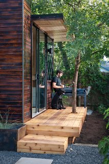 Studio owner Joey Williams uses his space to work from home as an Austin-based media director.