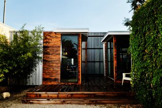 A breezeway or a pine deck, like this one built for Goodlife Realty group in Austin, can connect multiple units.