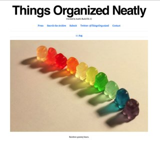 One of the scores of photos on Things Organized Neatly.