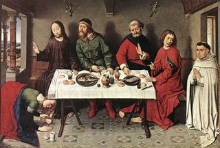 The painting that started it all. Christ in the House of Simon by Dieric Bouts, c. 1475.