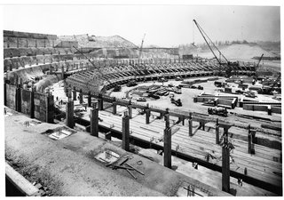 To build the stadium, the team employed a one-time-use crane that cost $150,000.