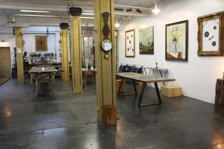 Another shot of Velloso's studio, called "Olga Guanabara." The name comes from Velloso's dog, Olga, and the Guanabara Bay in Rio de Janeiro where she was born.