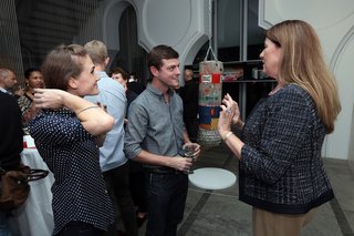 After the panel, the panelists and the audience gathered for drinks in the lobby of the Museum of Art and Design.