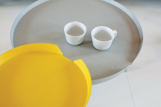 Bentzen's ash and plywood Around Table was released by Muuto in 2011.