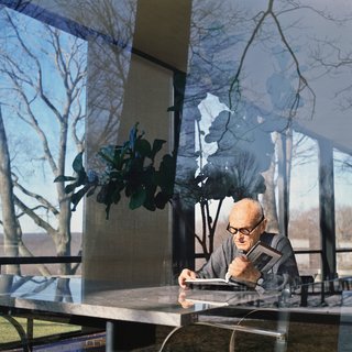 The World of Sound - Photo 2 of 3 - Architect Philip Johnson, renowned for the four-sided view from his iconic Glass House, could be called an aural architect. The house’s approach is a gravel path that crunches loudly underfoot, announcing arrival. The house is tightly sealed, as silent as a church. And it is then, because of the perfect absence of sound, that the glass walls spring to life, like huge cinema screens, animated with outdoor images. Photo by Nora Feller/Corbis