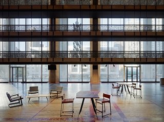 The Ballet's Crown Jewels - Photo 2 of 6 - The Promenade of the David H. Koch Theater featuring seating collection designed by Token. Photo by Frank Oudeman.