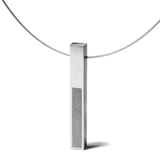 The Wearable Architecture of Karen Konzuk - Photo 2 of 7 - The KMP212 pendant necklacepays homage to Donald Judd's sculptures.
