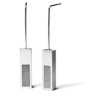 The Wearable Architecture of Karen Konzuk - Photo 4 of 7 - Another sculptural design is the KME188 earring set.