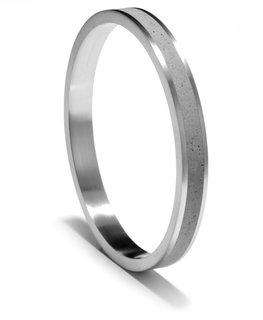 The Wearable Architecture of Karen Konzuk - Photo 5 of 7 - The KMR158 ring. Konzuk also carries tension set diamond rings.