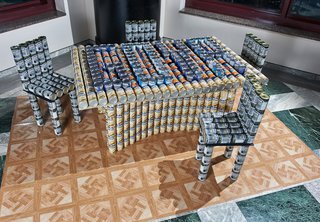 New York’s 20th Annual Canstruction - Photo 2 of 3 - Weidlinger Associates' entry into the Canstruction competition.