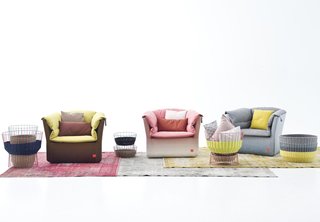 Designer Spotlight: Sebastian Herkner - Photo 2 of 6 - Coat armchairs and Bask storage by Sebastian Herkner for Moroso.