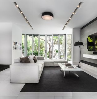 The interiors feature neutral, muted tones in order to highlight the views of the property.