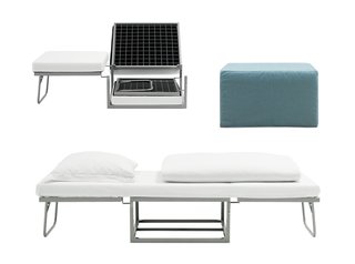 10 Functional Pieces For Small Space Living - Photo 5 of 11 - A guest bed in disguise, the Xtra ottoman is a functional footstool that can spring into action for overnight guests. Its small footprint makes it perfect for compact spaces.