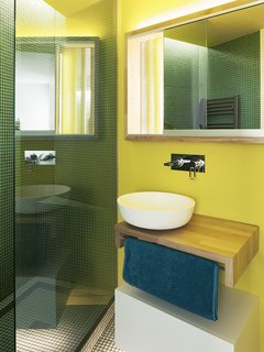 Over in Madrid, architect Daniel Bergman Vazquez of Estudio Untercio puts it best when he says the bathrooms in the apartment he designed for a young couple were conceived as "special spaces," with petroleum-blue tiles and other materials chosen for their serene qualities.
