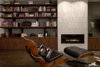 Eames Lounge Chair Porn - Photo 35 of 53 - The husband is a professor at Stanford, while the wife works at Genentech. A new study makes it possible for him to read and work late into the night, while she sleeps upstairs.