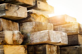 "There are plenty of challenges working with salvaged and reclaimed lumber, but the benefits far outweigh those problems," says Michael Rupich. "The wood is so beautiful and has so much character—each board has a story to it. I love being able to take something that is so old and worn and reuse it to create something modern and contemporary, it's a beautiful blend of past and present." Photo by: Esther Nisanova.