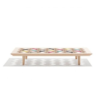 Kilim by Nina Brunn-A daybed inspired by Danish furniture and Middle Eastern patterns.