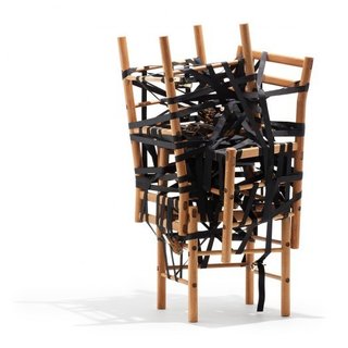 Relatives by Rasmus Bækkel Fex-A series of chairs combined in different ways to achieve different functions.