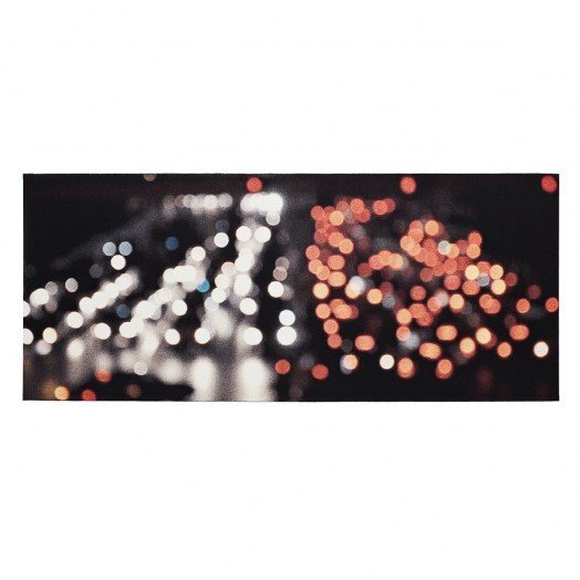 Danish Crafts Announces Mindcraft13 for Salone - Photo 12 of 13 - Rush Hour / Shanghai 5 by Grethe Sørensen-A tapestry made on a digital jacquard loom, based on video recordings of city lights in Shanghai.