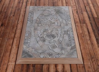 Concrete Rug by Alex Chinneck - Photo 1 of 3 - Although it isn't very cozy, the Concrete Rug is made to be walked on and the frame ensures it feels smooth underfoot.
