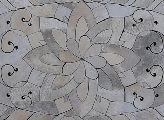 Concrete Rug by Alex Chinneck - Photo 2 of 3 - A detail shot of the delicate design, carved 2 inches deep.