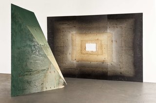YIA artist Michael DeLucia's abstract sculpture.