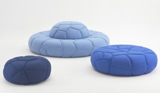 Furniture Focus: Busk + Hertzog - Photo 2 of 9 - The Bubbles cushion was inspiried by, you guessed it—bubbles. The unique upholstering technique and the genius construction design has revived the traditional type of furniture and won the duo the 2013 IF Product Design Award.